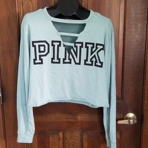 PINK cropped hoodie